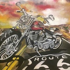 Route 66, oil on canvas, 70x50cm, price 300€